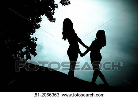 Silhouette of girls by the Canal du Midi, France View Large Photo Image Stock Image - Silhouette of girls by the Canal du Midi, France. Fotosearch
