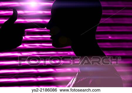 Silhouette of head of mannequin and hand of a man making a threatening gesture imitating a gun pointed at the female dummys head. Night club setting with purple light. View Large Photo Image Stock Photograph - Silhouette of head of mannequin and hand of a man making a threatening gesture imitating a gun pointed at the female dummys head. Night club setting with purple light.. Fotosearch