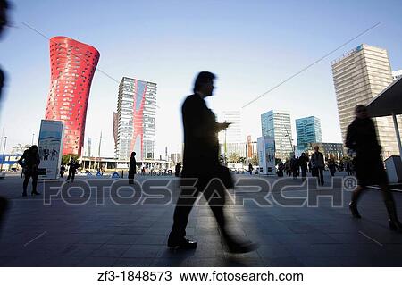 Silhouette of some people going to work in Europe square, Hospitalet del Llobregat, Barcelona View Large Photo Image Stock Image - Silhouette of some people going to work in Europe square, Hospitalet del Llobregat, Barcelona. Fotosearch