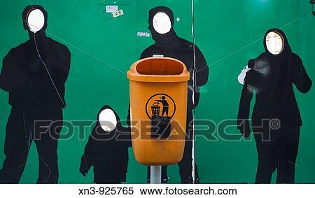 Stock Photography - Silhouettes of man, woman and boy. Budapest. Hungary.. Fotosearch