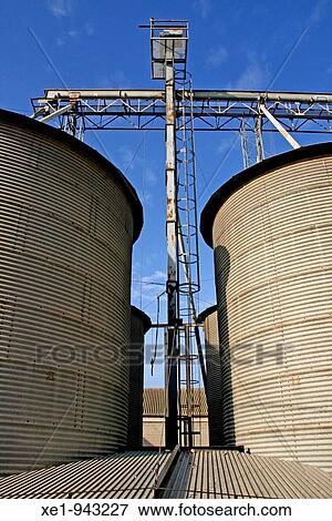 Stock Photo - silos for wine use, Artes, Catalonia, Spain.. Fotosearch