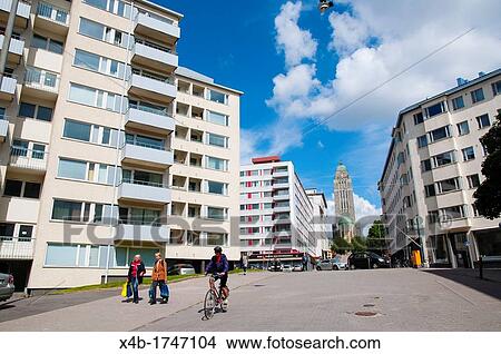 Siltasaarenkatu street Kallio district Helsinki Finland Europe View Large Photo Image Picture - Siltasaarenkatu street Kallio district Helsinki Finland Europe. Fotosearch
