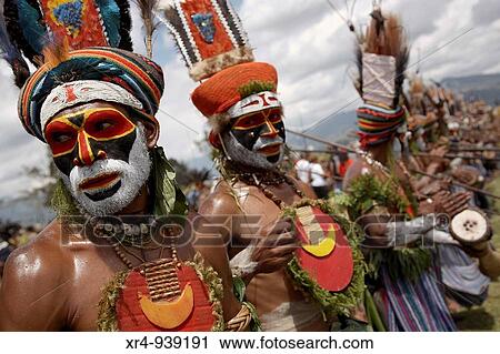 Sing-sing tribal gathering, Mount Hagen, Western Highlands Province, Papua New Guinea View Large Photo Image Stock Image - Sing-sing tribal gathering, Mount Hagen, Western Highlands Province, Papua New Guinea. Fotosearch