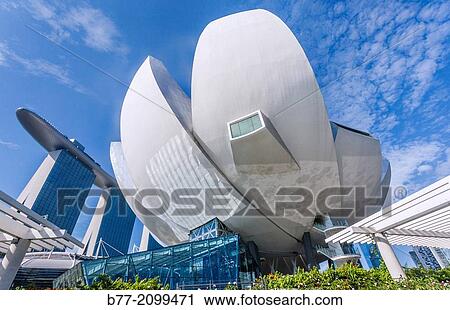 Singapore Art Science Museum at Marina Bay Sands. View Large Photo Image Stock Image - Singapore Art Science Museum at Marina Bay Sands.. Fotosearch