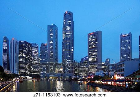 Singapore, Central Business District, Boat Quay, Singapore River, View Large Photo Image Stock Image - Singapore, Central Business District, Boat Quay, Singapore River,. Fotosearch