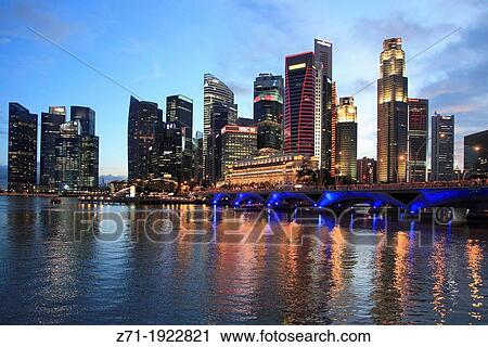Singapore, Central Business District, skyline, View Large Photo Image Stock Image - Singapore, Central Business District, skyline,. Fotosearch