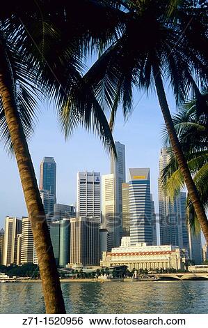 Singapore, Central Business District skyline View Large Photo Image Stock Photograph - Singapore, Central Business District skyline. Fotosearch