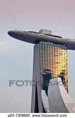 Singapore City, Marina Bay Sands, Hotel Marina Bay, Terrace. View Large Photo Image Stock Image - Singapore City, Marina Bay Sands, Hotel Marina Bay, Terrace.. Fotosearch