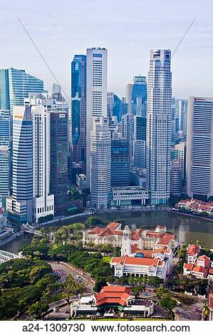 Singapore City, Parliament Bldg and Down Town Skyline. View Large Photo Image Stock Image - Singapore City, Parliament Bldg and Down Town Skyline.. Fotosearch