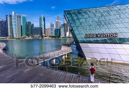Singapore, Marina Bay, Luis Vuitton at Crystal Pavilion North, Marina Bay Sands. View Large Photo Image Stock Image - Singapore, Marina Bay, Luis Vuitton at Crystal Pavilion North, Marina Bay Sands.. Fotosearch