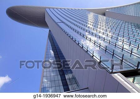 Singapore, Marina Bay Sands, hotel, high-rise, skyscraper, Skywalk, design, architecture, View Large Photo Image Stock Photo - Singapore, Marina Bay Sands, hotel, high-rise, skyscraper, Skywalk, design, architecture,. Fotosearch