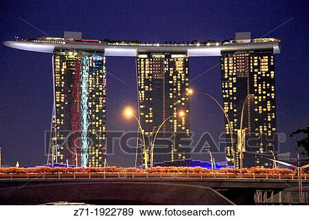 Stock Photo - Singapore, Marina Bay Sands Resort,. Fotosearch