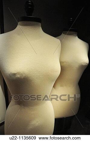 Stock Photo - Singapore: tailor's mannequins at the National Museum of Singapore. Fotosearch
