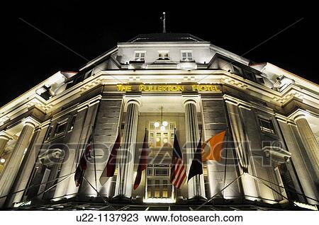 Singapore: the Fullerton Hotel View Large Photo Image Stock Image - Singapore: the Fullerton Hotel. Fotosearch