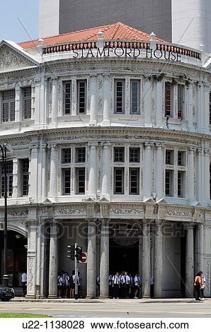 Stock Photo - Singapore: the Stamford House. Fotosearch