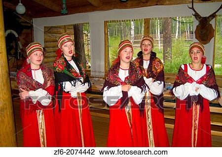 Singers in Traditional Costume in Irkutsk Siberia Russia. View Large Photo Image Stock Image - Singers in Traditional Costume in Irkutsk Siberia Russia.. Fotosearch