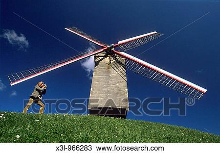Sint-Janshuis Windmill Brugge Flanders Belgium View Large Photo Image Stock Image - Sint-Janshuis Windmill Brugge Flanders Belgium. Fotosearch