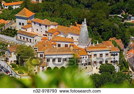 Sintra National Palace, Sintra, Portugal View Large Photo Image Stock Image - Sintra National Palace, Sintra, Portugal. Fotosearch
