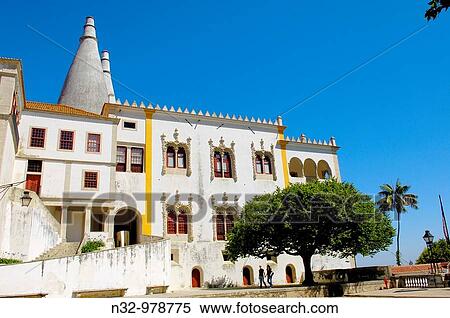 Sintra National Palace, Sintra, Portugal View Large Photo Image Stock Photography - Sintra National Palace, Sintra, Portugal. Fotosearch