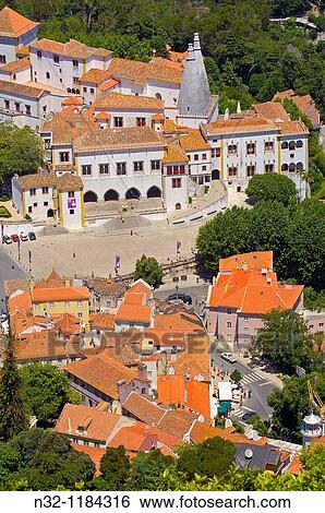 Sintra National Palace, Sintra, Portugal. View Large Photo Image Stock Photograph - Sintra National Palace, Sintra, Portugal.. Fotosearch