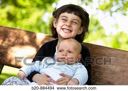 Sister and brother View Large Photo Image Picture - Sister and brother. Fotosearch