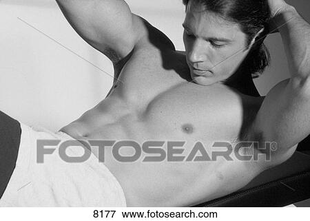 Stock Photo - Sit-ups. Fotosearch