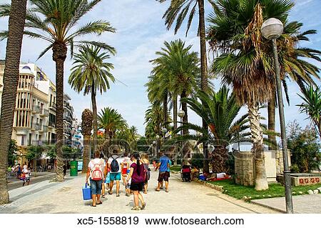 Sitges, Barcelona, Catalonia, Spain View Large Photo Image Stock Photo - Sitges, Barcelona, Catalonia, Spain. Fotosearch