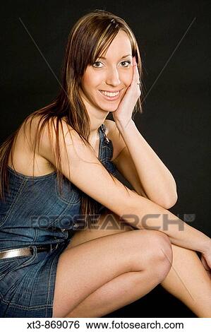 sitting woman's portrait View Large Photo Image Stock Photograph - sitting woman's portrait. Fotosearch