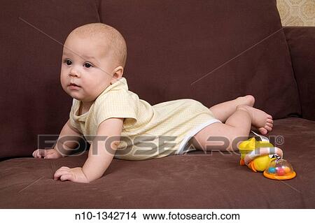 Six-month old baby View Large Photo Image Picture - Six-month old baby. Fotosearch