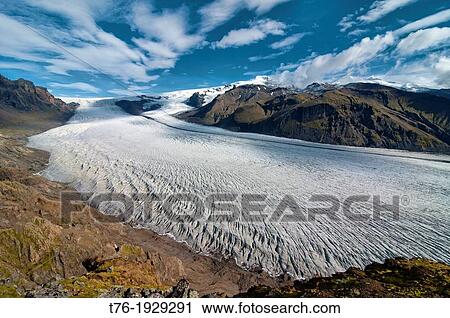Skaftafellsjokull Glacier in Vatnajokull National Park, Skaftafell, Iceland View Large Photo Image Stock Image - Skaftafellsjokull Glacier in Vatnajokull National Park, Skaftafell, Iceland. Fotosearch