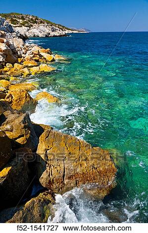 Skala Kamirou Harbour, West Coast, Rhodes Island, The Dodecanese Archipelago, Greece, Europe. View Large Photo Image Stock Photo - Skala Kamirou Harbour, West Coast, Rhodes Island, The Dodecanese Archipelago, Greece, Europe.. Fotosearch