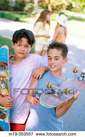 skateboard buddies View Large Photo Image Stock Photo - skateboard buddies. Fotosearch