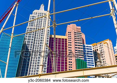 Skeleton framework of the roller coaster in front of the New York New York Hotel and Casino on Las Vegas Boulevard. LV, Nevada, USA. View Large Photo Image Picture - Skeleton framework of the roller coaster in front of the New York New York Hotel and Casino on Las Vegas Boulevard. LV, Nevada, USA.. Fotosearch