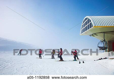 Ski resort of Port Aine. Catalan Pyrenees. Rialp. Pallars Sobira. Lleida-provincia. Catalonia. Spain. View Large Photo Image Stock Photo - Ski resort of Port Aine. Catalan Pyrenees. Rialp. Pallars Sobira. Lleida-provincia. Catalonia. Spain.. Fotosearch