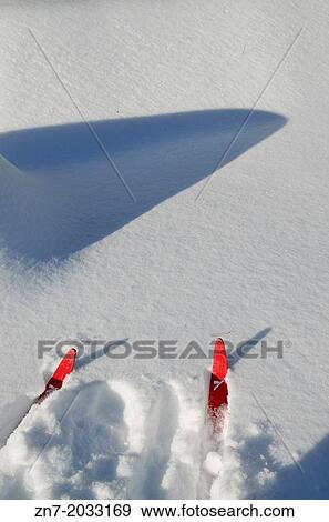 Stock Photo - Ski tips.. Fotosearch