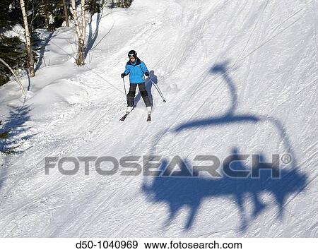 Skier and shadow of chairlift at Romme Alpin Ski area in the province of Dalarna, Borlange, Sweden View Large Photo Image Stock Photo - Skier and shadow of chairlift at Romme Alpin Ski area in the province of Dalarna, Borlange, Sweden. Fotosearch