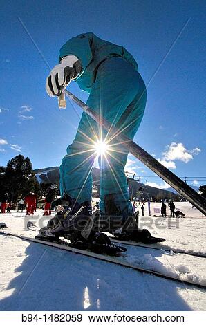 Skier. La Molina ski resort, Cerdanya, Girona province, Catalonia, Spain View Large Photo Image Stock Photo - Skier. La Molina ski resort, Cerdanya, Girona province, Catalonia, Spain. Fotosearch