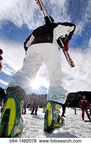 Skier. La Molina ski resort, Cerdanya, Girona province, Catalonia, Spain View Large Photo Image Stock Photo - Skier. La Molina ski resort, Cerdanya, Girona province, Catalonia, Spain. Fotosearch
