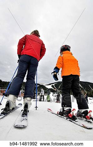 Skiers. La Molina ski resort, Cerdanya, Girona province, Catalonia, Spain View Large Photo Image Stock Image - Skiers. La Molina ski resort, Cerdanya, Girona province, Catalonia, Spain. Fotosearch
