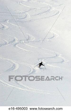 Skiier, California. USA View Large Photo Image Stock Image - Skiier, California. USA. Fotosearch