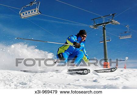 Skiing in Aran Valley Pyrenees Catalonia, Spain View Large Photo Image Stock Photo - Skiing in Aran Valley Pyrenees Catalonia, Spain. Fotosearch