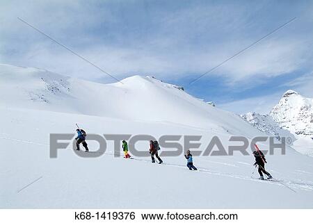 skiing in the Canadian Rockies View Large Photo Image Stock Photograph - skiing in the Canadian Rockies. Fotosearch