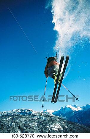 Stock Image - Skiing. Whistler, British Columbia, Canada. Fotosearch