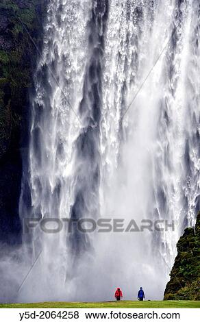 Skogafoss, Iceland. View Large Photo Image Stock Photo - Skogafoss, Iceland.. Fotosearch