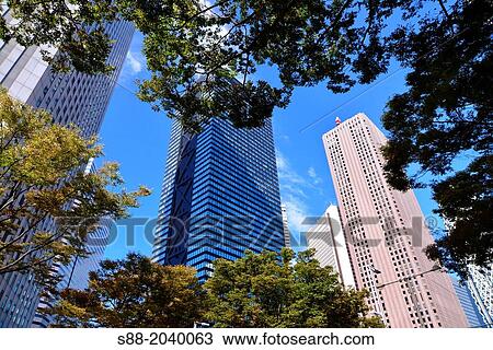Sky skyscraper at Shinjuku Tokyo. View Large Photo Image Stock Image - Sky skyscraper at Shinjuku Tokyo.. Fotosearch