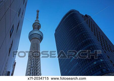 Sky Tree, Sumida District, Tokyo, Japan. View Large Photo Image Stock Photography - Sky Tree, Sumida District, Tokyo, Japan.. Fotosearch