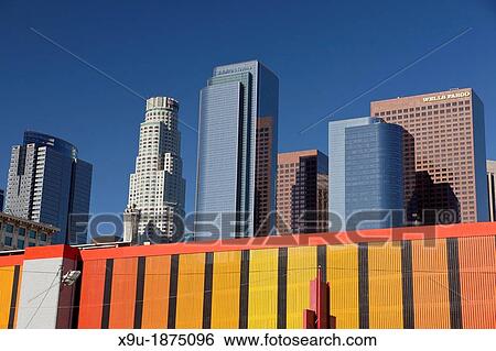 Skyline Downtown Los Angeles, California, United States of America, USA View Large Photo Image Stock Photograph - Skyline Downtown Los Angeles, California, United States of America, USA. Fotosearch