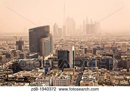 Stock Image - skyline in dubai. Fotosearch