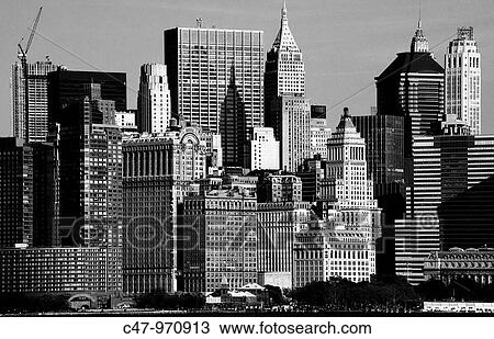 Skyline of Lower Manhattan with Battery Park on the foreground, New York City, USA View Large Photo Image Stock Image - Skyline of Lower Manhattan with Battery Park on the foreground, New York City, USA. Fotosearch