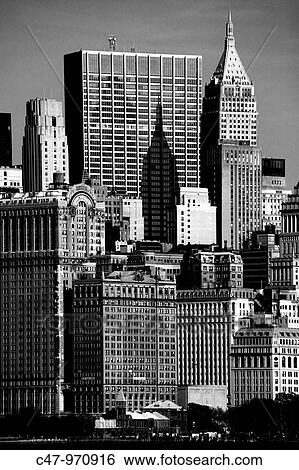 Skyline of Lower Manhattan with Battery Park on the foreground, New York City, USA View Large Photo Image Stock Photograph - Skyline of Lower Manhattan with Battery Park on the foreground, New York City, USA. Fotosearch